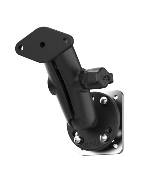 RAM® Double Ball Mount with Backing Plate & Diamond Plate