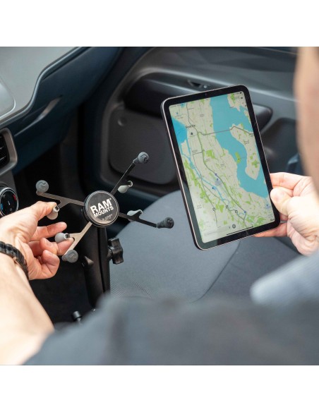 RAM® X-Grip® Mount with RAM® Tough-WedgeT for 7"-8" Tablets - Long Arm