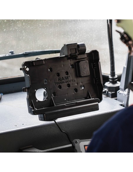 RAM® Form-Fit Locking Powered Dock for Getac ZX80 RAM® Form-Fit Locking Powered Dock for Getac ZX80