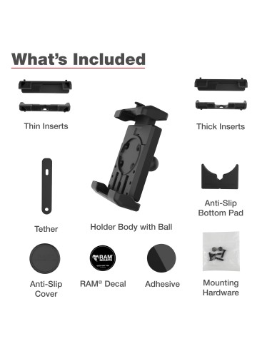 RAM® Quick-GripT Pro XL Phone Holder with Ball