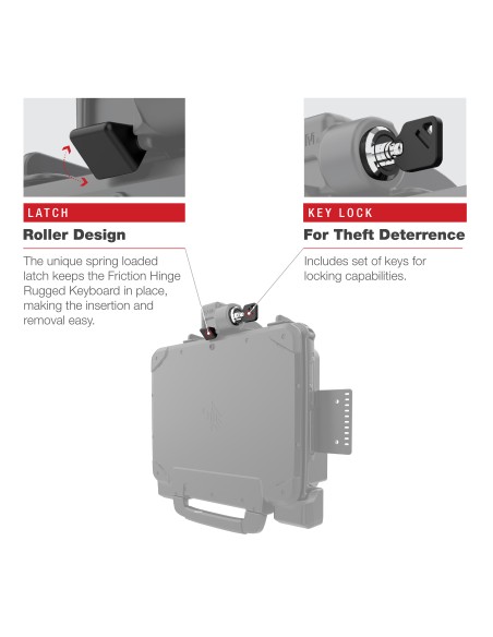 RAM® Locking Form-Fit Holder for Zebra ET8x 2-in-1 Tablet RAM® Locking Form-Fit Holder for Zebra ET8x 2-in-1 Tablet