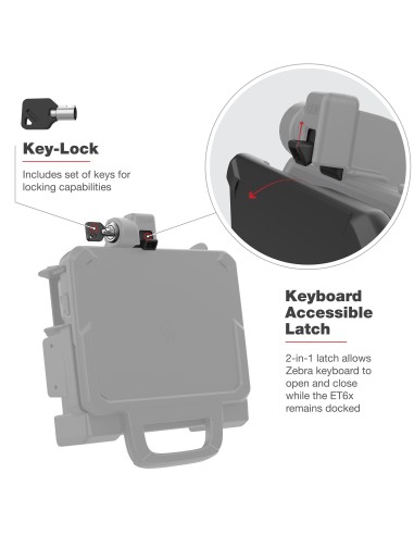 RAM® Powered Locking Dock for Zebra ET6x