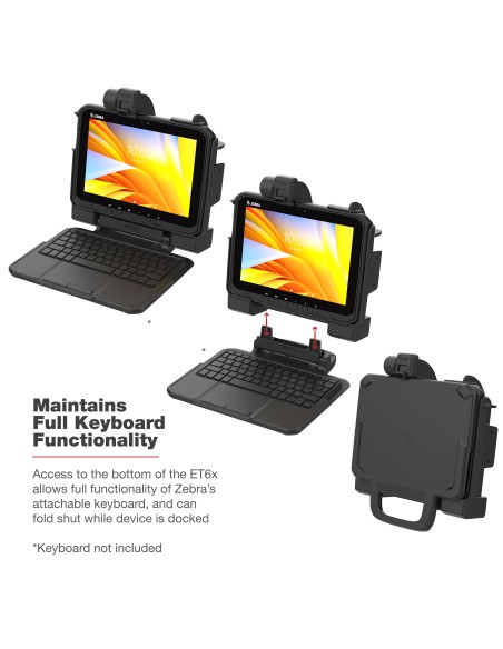 RAM® Powered Locking Dock for Zebra ET6x RAM® Powered Locking Dock for Zebra ET6x