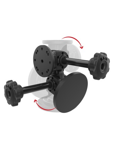 RAM® Dual 90-Degree Pivot Magnetic Mount with Knob