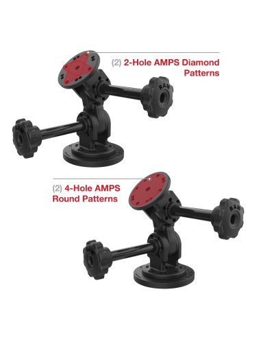 RAM® Dual 90-Degree Pivot Magnetic Mount with Knob