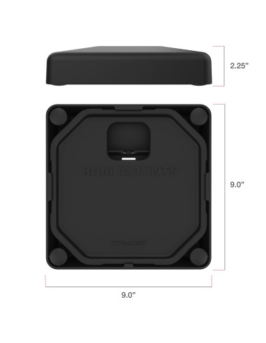 RAM® Weighted Platform Base with 4-Hole Pattern for GDS® Pedestal Docks