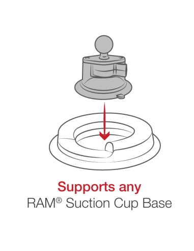 RAM® Portable Friction Dashboard Base