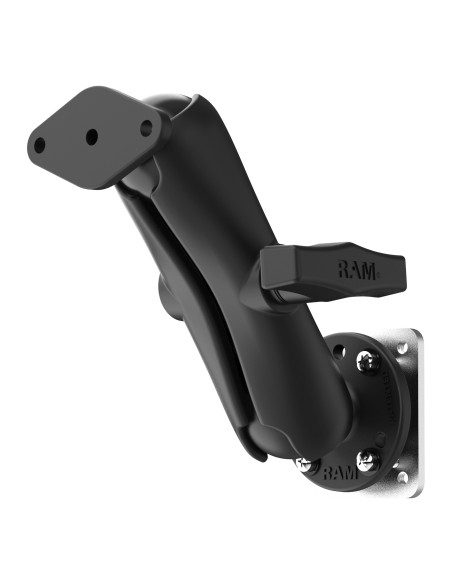 RAM® Dashboard Mount with Backing Plate & Diamond Plate - C Size Medium
