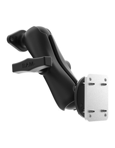 RAM® Dashboard Mount with Backing Plate & Diamond Plate - C Size Medium