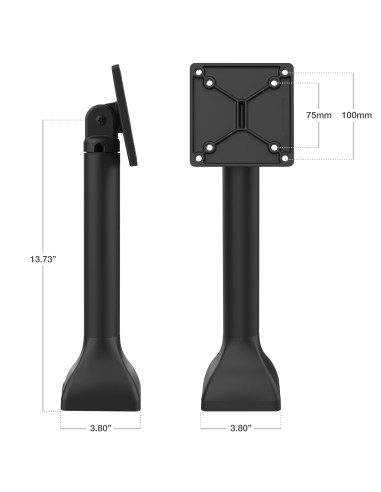 RAM® 14" Pedestal Mount with 100mm & 75mm VESA Patterns