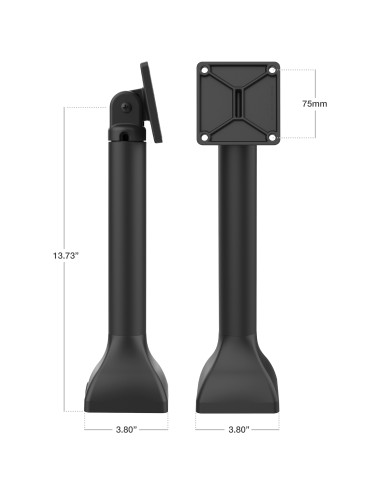 RAM® 14" Pedestal Mount with 75mm VESA Pattern