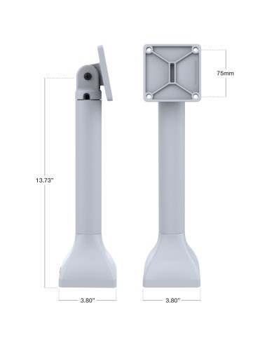 RAM® 14" Pedestal Mount with 75mm VESA Pattern - Gray