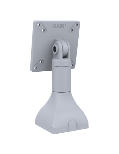 RAM® 7" Pedestal Mount with 100mm & 75mm VESA Patterns - Gray
