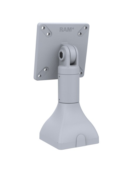 RAM® 7" Pedestal Mount with 100mm & 75mm VESA Patterns - Gray