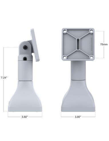 RAM® 7" Pedestal Mount with 75mm VESA Pattern - Gray