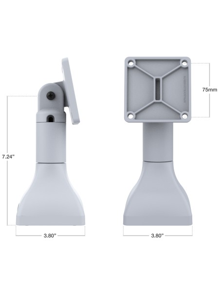 RAM® 7" Pedestal Mount with 75mm VESA Pattern - Gray