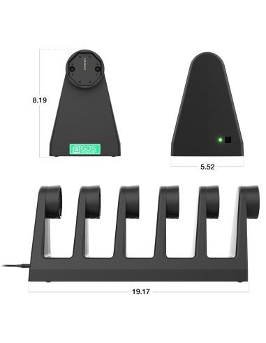 GDS® Uni-ConnT 6-Port Powered Dock for Tablets with IntelliSkin®
