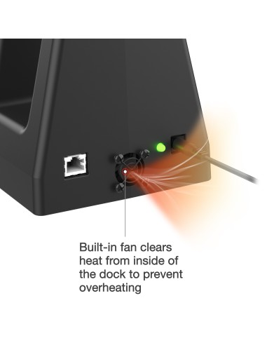 GDS® Uni-ConnT 6-Port Power + RJ45 Dock for Tablets with IntelliSkin®