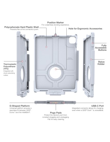 IntelliSkin® Next Gen for iPad Pro 13 (M4), Air 13 & Pro 12.9 - Gray