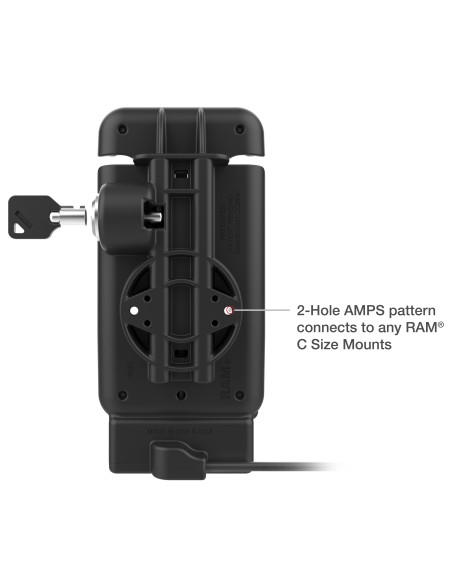 RAM® Powered Locking Vehicle Dock for XCover7 Pro & 6 Pro Without Case