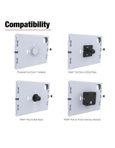 RAM® Safe-CaseT for iPad Pro 13 (M4), Air 13 (M2 & M3), & Pro 12.9 Gray