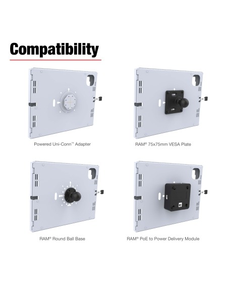 RAM® Safe-CaseT for iPad Pro 13 (M4), Air 13 (M2 & M3), & Pro 12.9 Gray