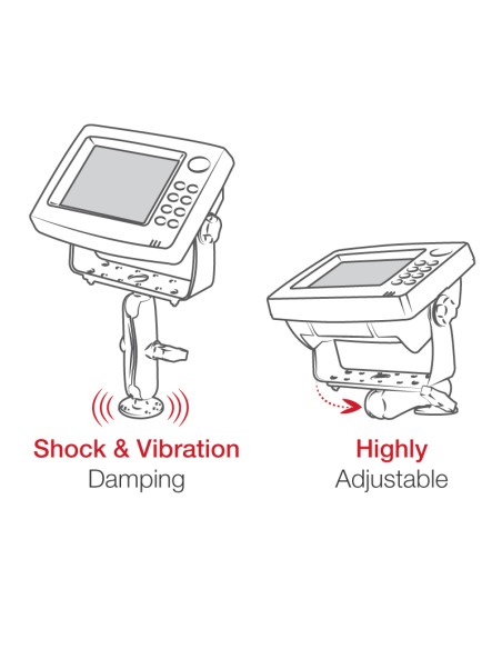 RAM® Drill-Down Marine Electronic Mount