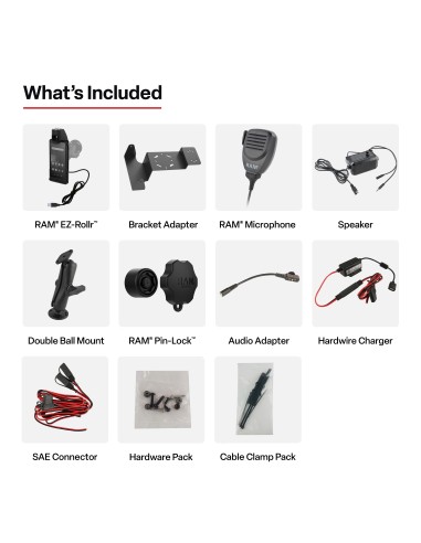 RAM® PTT Speaker & Hardwire Bundle for Sonim XP10