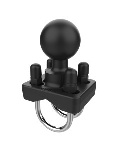 RAM® Double U-Bolt Ball Base for 1" - 1.25" Rails - C Size 2