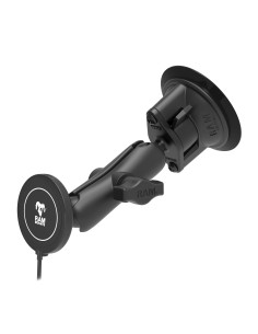 RAM® Twist-LockT Suction Cup Mount with RAM® Qi2 15W Wireless Charger