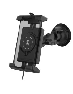 RAM® Quick-GripT Pro XL Suction Cup Mount with Qi2 15W Wireless Charger