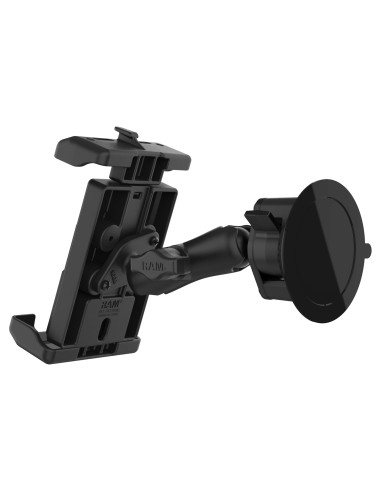 RAM® Quick-GripT Pro XL Suction Cup Mount with Qi2 15W Wireless Charger