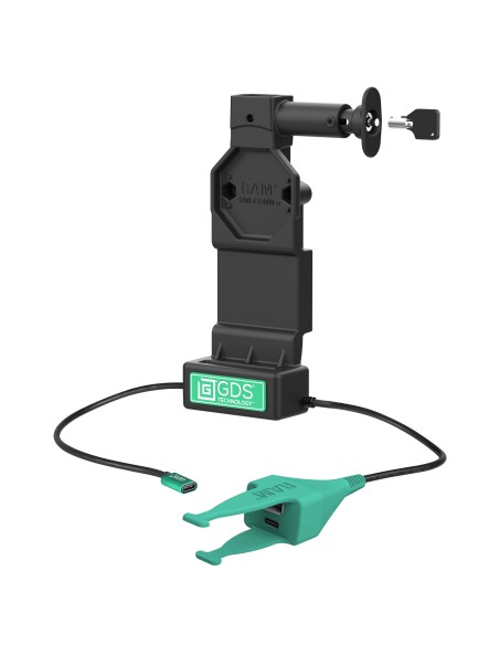 GDS® Uni-ConnT Locking Dock + Dual USB-A & USB-C with Release Button