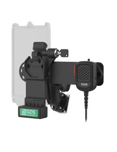 GDS® Uni-ConnT Locking PTT Remote Speaker Mic Bundle for ESChat & Zello 2