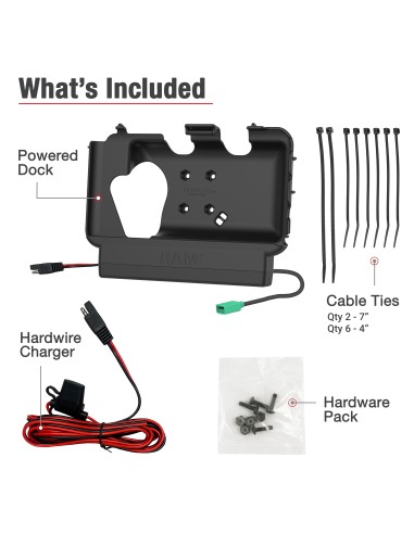RAM® Power + Data Dock for Tab Active5 & 3 with Speaker Box