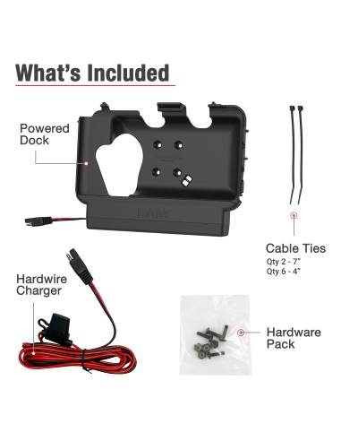 RAM® Powered Dock for Tab Active5 & 3 with Speaker Box