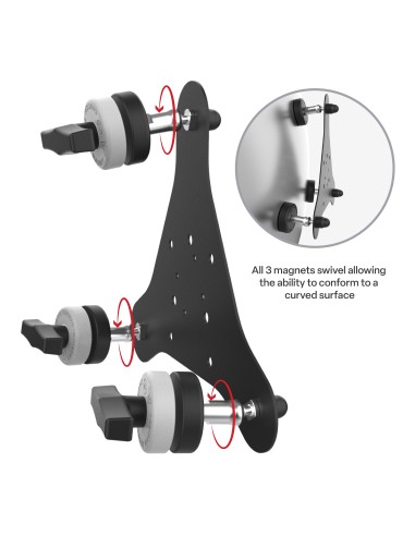 RAM® Tough-MagT 48MM 3-Point Pivoting Magnetic Mounting Base