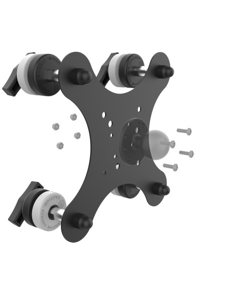 RAM® Tough-MagT 48MM 4-Point Pivoting Magnetic Mounting Base