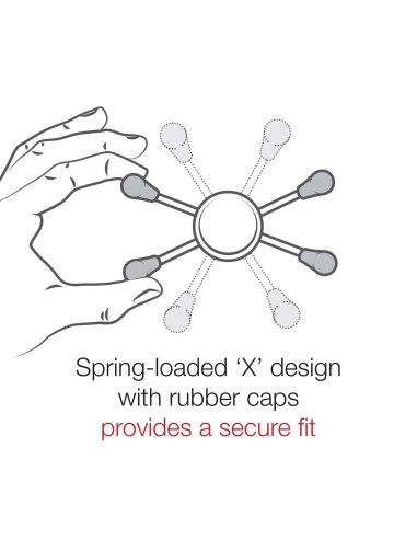 RAM® Press-N-LockT 24" Kayak Tube Base with X-Grip® Large Phone Holder