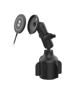 RAM® StubbyT Cup Holder Mount with RAM® Qi2 15W Wireless Charger 2