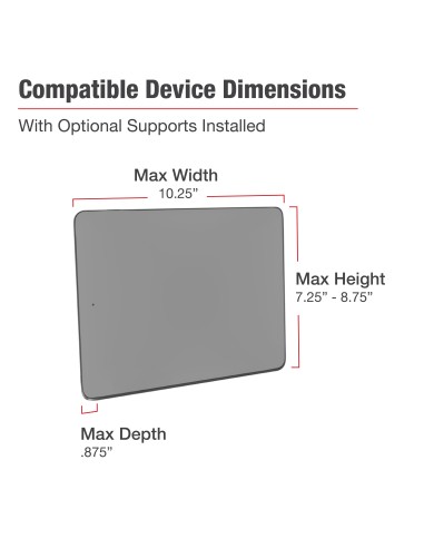 RAM® X-Grip® Drill-Down Double Ball Mount for 12"-13" Tablets
