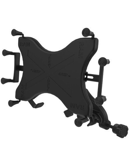 RAM® X-Grip® Mount with Yoke Clamp Base for 9"-11" Tablets