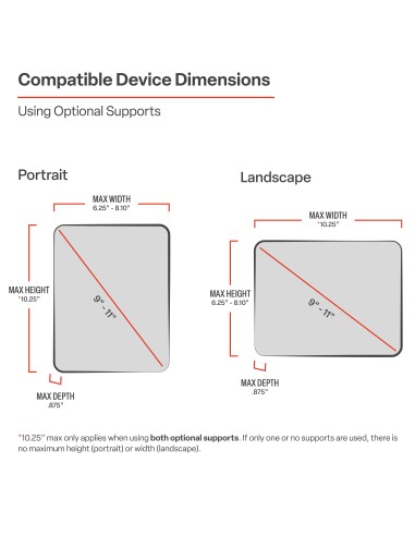 RAM® X-Grip® with RAM® Twist-LockT Suction Cup Mount for 9"-11" Tablets