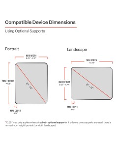 RAM® X-Grip® Mount with Glare Shield Clamp Base for 9"-11" Tablets 2