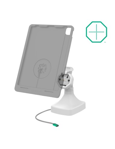 GDS® Uni-ConnT Powered Tilt & Swivel Dock with USB-C + Data - Gray