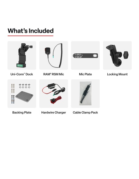 GDS® Uni-ConnT Locking PTT Remote Speaker Mic Bundle for Kodiak