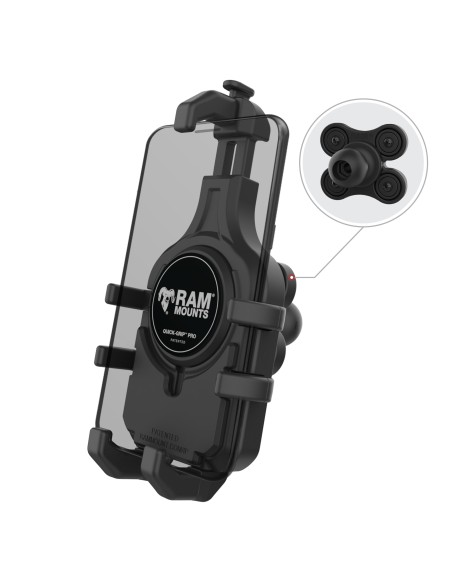 RAM® Quick-GripT Pro Phone Holder with Ball & Vibration Damper