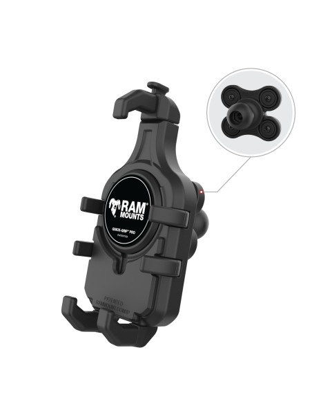 RAM® Quick-GripT Pro Phone Holder with Ball & Vibration Damper
