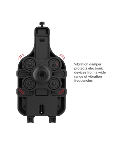 RAM® Quick-GripT Pro Phone Holder with Ball & Vibration Damper