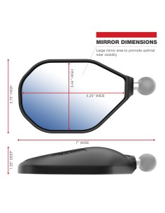 RAM® Tough-MirrorT Left Mirror without Ball 2